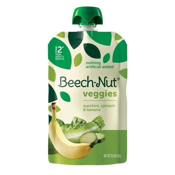 Beech-Nut Veggies and Fruities Stage Baby Food Pouch, Variety