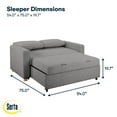thumbnail image 7 of Serta Tennyson Full Size Convertible Sofa, 7 of 14