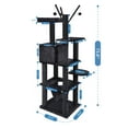 thumbnail image 3 of Multi-Functional Cat Tower, 73.6 in., Dark Grey, 3 of 10