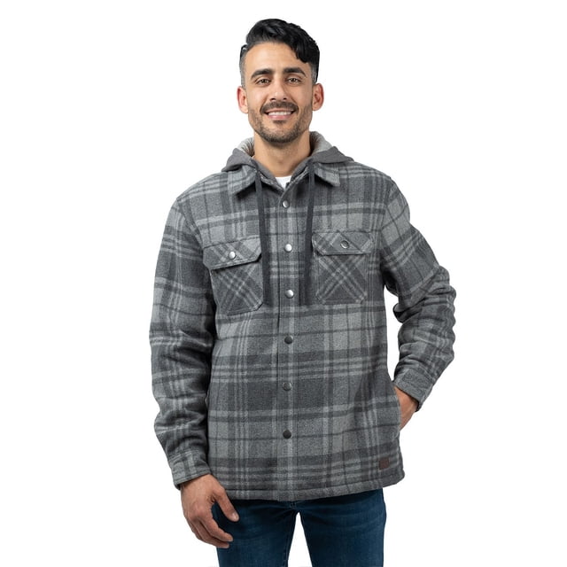 JACHS NY Men's Hooded Shacket