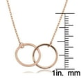 thumbnail image 2 of Double Circle Pendant Necklace in 14K Gold, 2 of 3