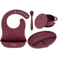 thumbnail image 1 of Foodie Silicone Feeding Set by Bazzle Baby, Choose Color, 1 of 7