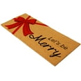 thumbnail image 2 of Member's Mark 23" x 57" Holiday Double Door Coir Mat, Let's Be Merry, 2 of 8