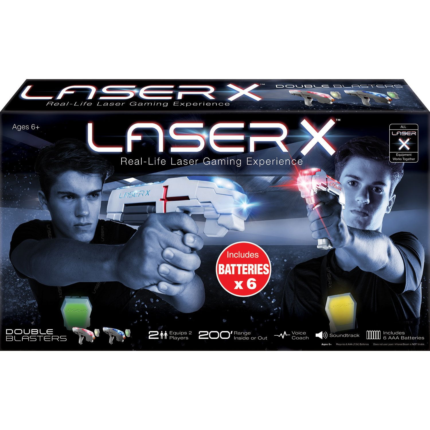 Laser X Laser Gaming Blasters with Batteries, 2 Pack - Samsclub.com