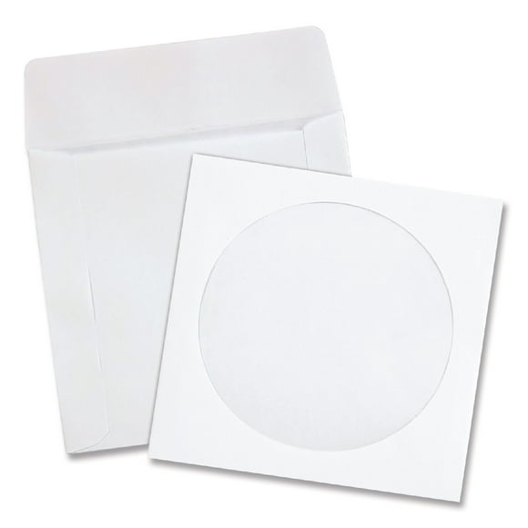 Quality Park Paper CD/DVD Sleeve, 100 Pack