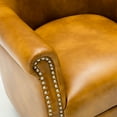 thumbnail image 4 of Hallie Club Top-Grain Leather Chair, Assorted Colors, 4 of 10