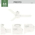 thumbnail image 4 of Hunter 44" & 52" inch Presto Low Profile Ceiling Fan and Wall Control, Assorted Colors, 4 of 16