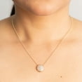 thumbnail image 8 of 0.70 CT. T.W. Round Cut Pave Disc Diamond Pendant Necklace in 14K Gold, 8 of 8