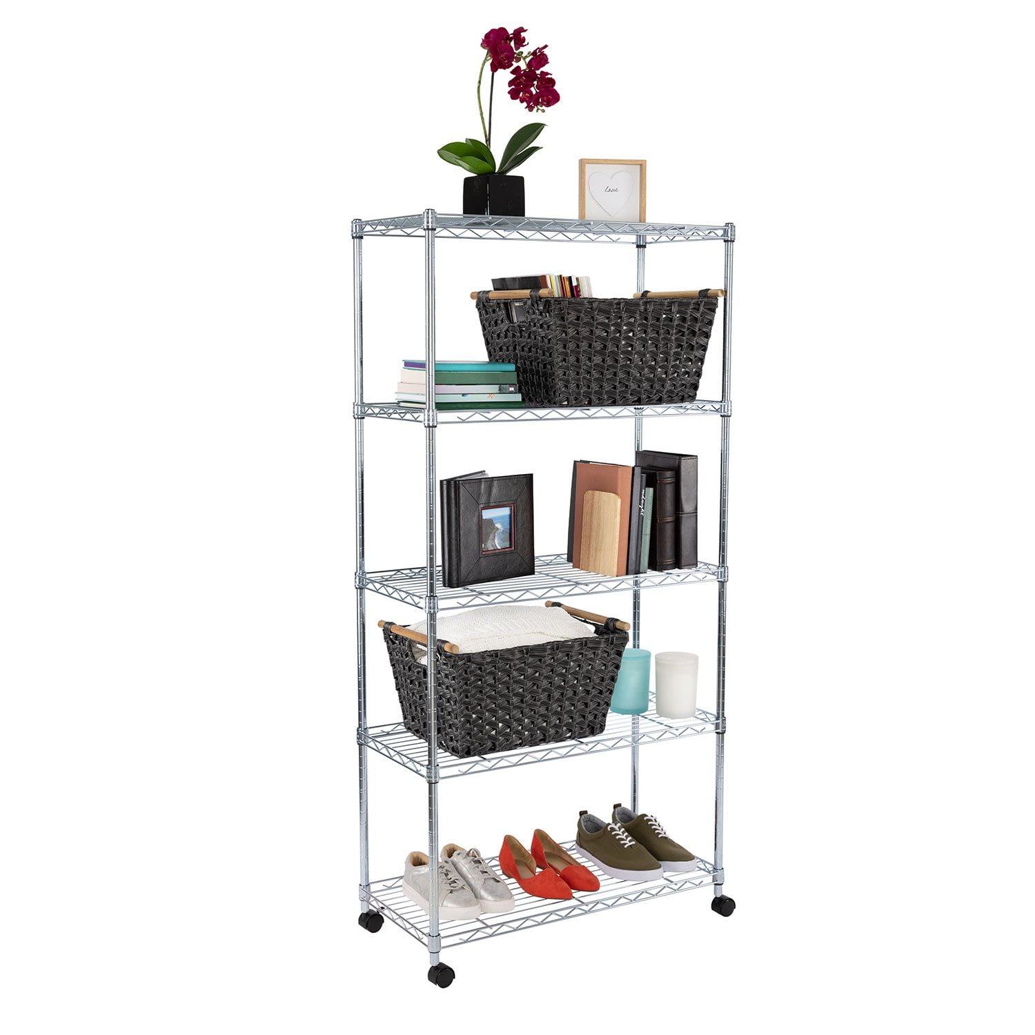 Seville Classics 5-Tier Steel Wire Shelving, 30