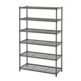 thumbnail image 1 of TRINITY 6-Tier Metal Slat Shoe Rack, 28" W x 12" D x 45" H, 1 of 14