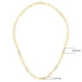 thumbnail image 3 of Diamond Paperclip Necklace in 14K Yellow Gold, 3 of 4
