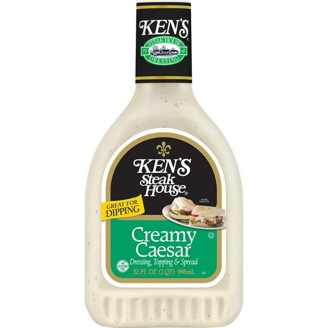 Ken's Steak House Creamy Caesar Salad Dressing, 32 oz.