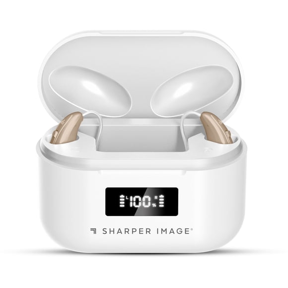 Sharper Image OTC Rechargeable Bluetooth Enabled Hearing Aids