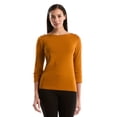 thumbnail image 1 of Rafaella Women's 3/4 Sleeve Boatneck Top, 1 of 11