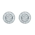 thumbnail image 2 of 0.46 CT. T.W. Diamond Round/Baguette Earrings in 14K Gold, 2 of 7