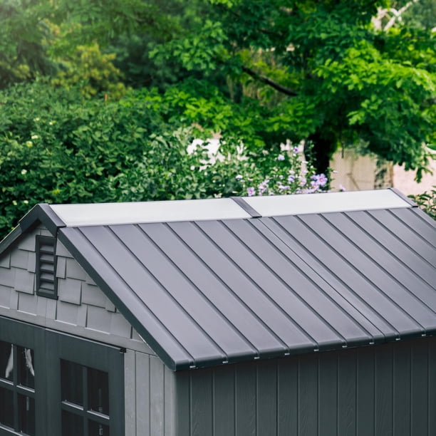 Lifetime 7' x 7' Outdoor Storage Shed, Gray - Samsclub.com