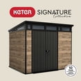 thumbnail image 3 of Keter 9' x 7' Signature Collection Resin Outdoor Shed, 3 of 22