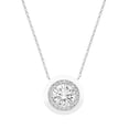 thumbnail image 7 of Multiple Cut Lab White Sapphire Pendant and Earring Set in Sterling Silver, 7 of 7
