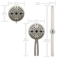 thumbnail image 5 of Oxygenics Easy Slide Bar with Force 10-Setting Combo Shower Head Brushed Nickel, 5 of 12