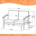 thumbnail image 5 of Amazonia Valencia Eucalyptus Deep Seating Set, 4pc, 5 of 9