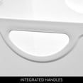 thumbnail image 11 of iDesign Set of 2 White Stacking BPA-Free Organization Bins, 5" H x 8" W x 10" D, 11 of 11