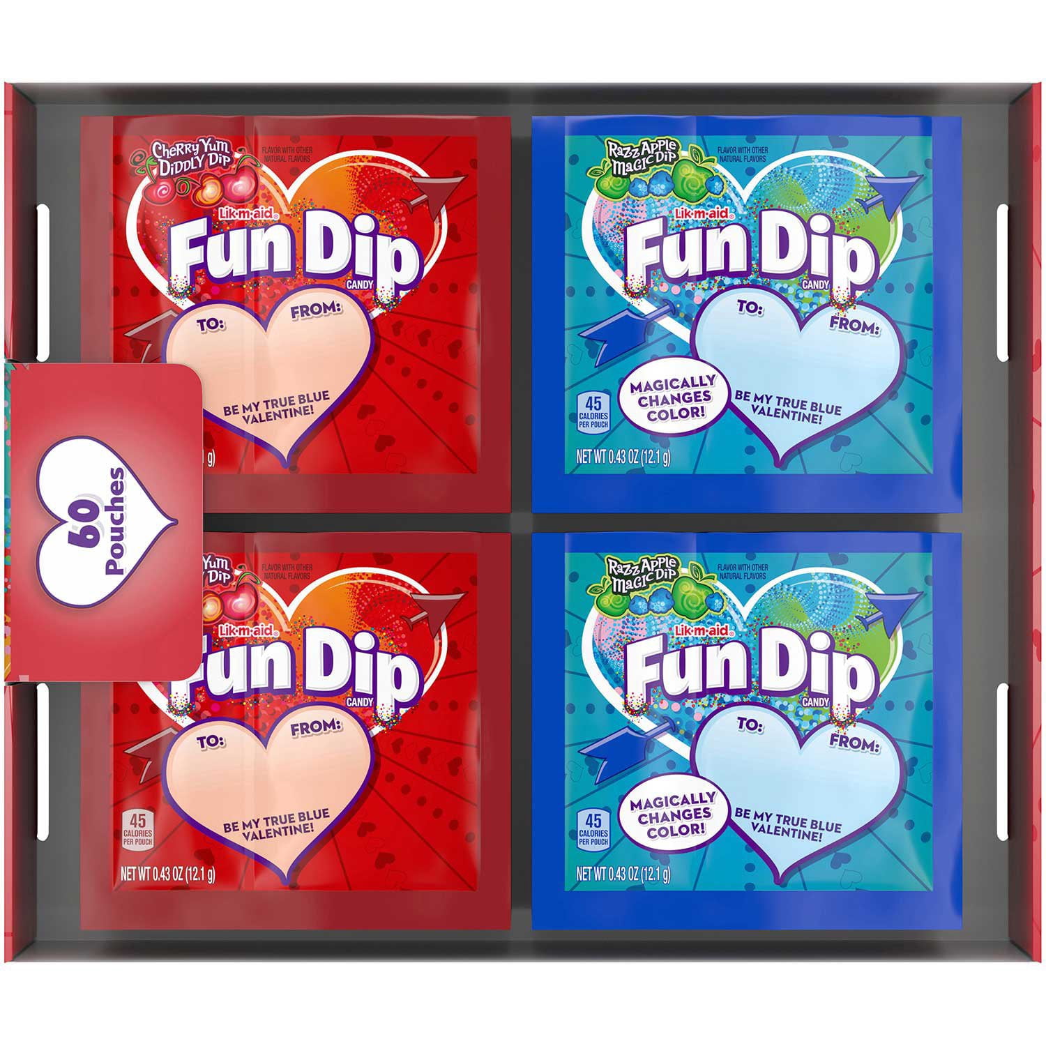 Razz Apple Magic Dip and Cherry Yum Diddly Dip Flavored Fun Dip