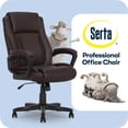 thumbnail image 2 of Serta Mid-Back Office Chair With Mesh Accents And Memory Foam, 2 of 9