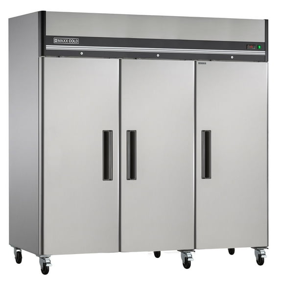 Maxx Cold X-Series 81", 72 cu. ft., Triple Door Commercial Reach-In Refrigerator