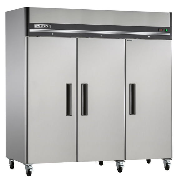 Maxx Cold X-Series 81", 72 cu. ft., Triple Door Commercial Reach-In Refrigerator
