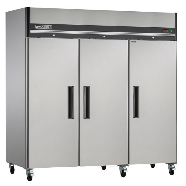 Maxx Cold X-Series 81", 72 cu. ft., Triple Door Commercial Reach-In Refrigerator
