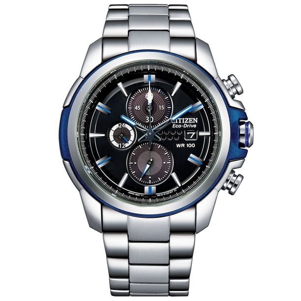 Citizen Eco Drive Stainless Steel Chronograph Watch 45mm  display picture 1