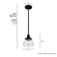 thumbnail image 4 of Hunter Cypress Grove with Clear Holophane Glass 1 Light Pendant Ceiling Light Fixture, 4 of 8