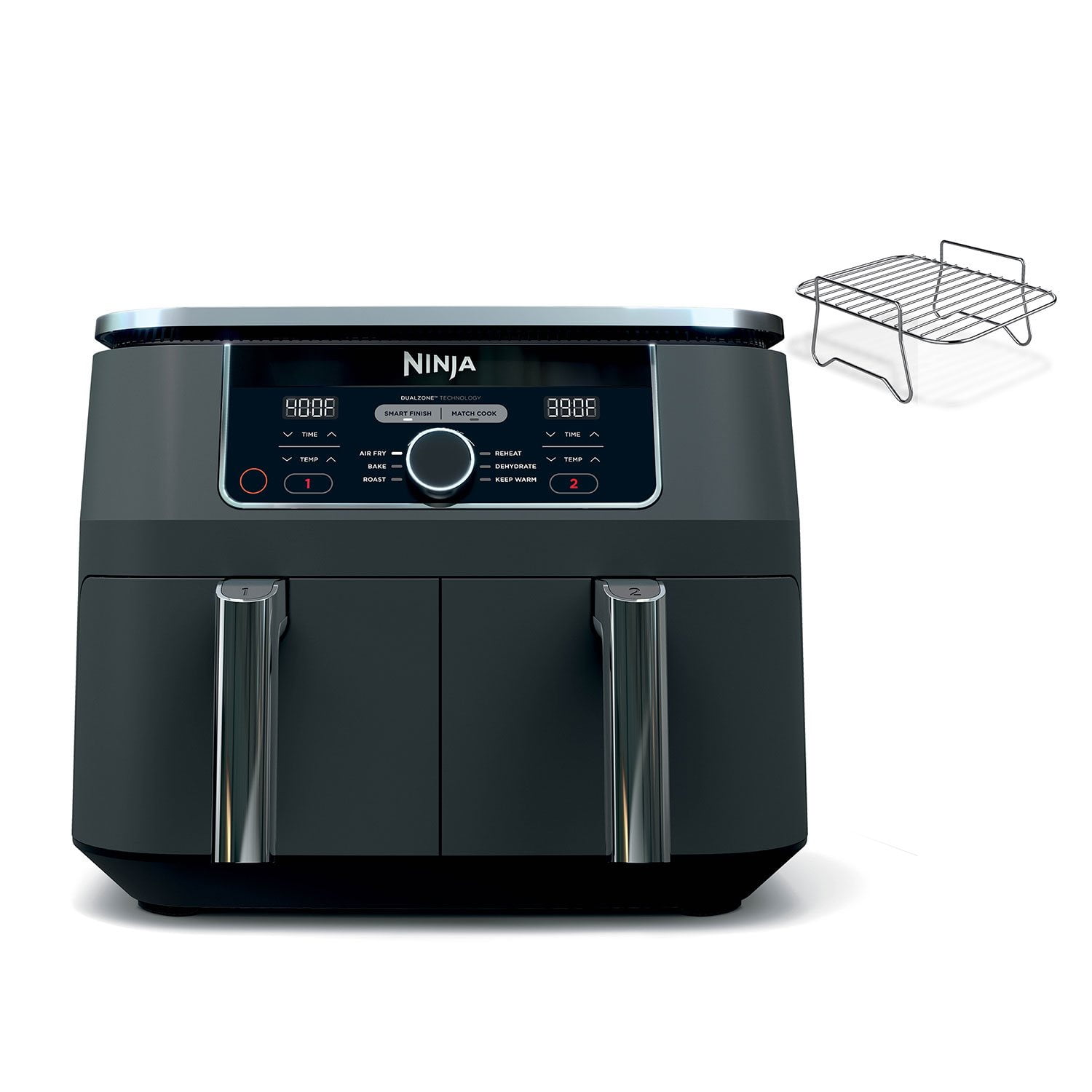 きなこページ Ninja Foodi 6-in-1, 8 Quart 2-Basket Air Fryer with DualZone