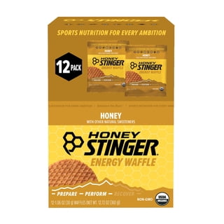 Honey Stinger Organic Energy Waffle, Honey, Caffeine Free Healthy Snack, 1.06 oz., 12 pk.