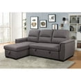 thumbnail image 1 of Dakota Reversible Storage Sectional with Pullout Bed, Gray, 1 of 9