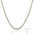 thumbnail image 5 of Round Cut Diamond Riviera Tennis Necklace in 14K Gold, 5 of 7