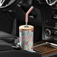 thumbnail image 4 of Member's Mark 24-oz Stainless Steel Insulated Tumblers With Wood Lids And Stainless Steel Straws, Assorted Colors 2 pk., 4 of 6