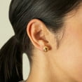 thumbnail image 7 of Love Knot Stud Earrings in 14K Gold, 7 of 7