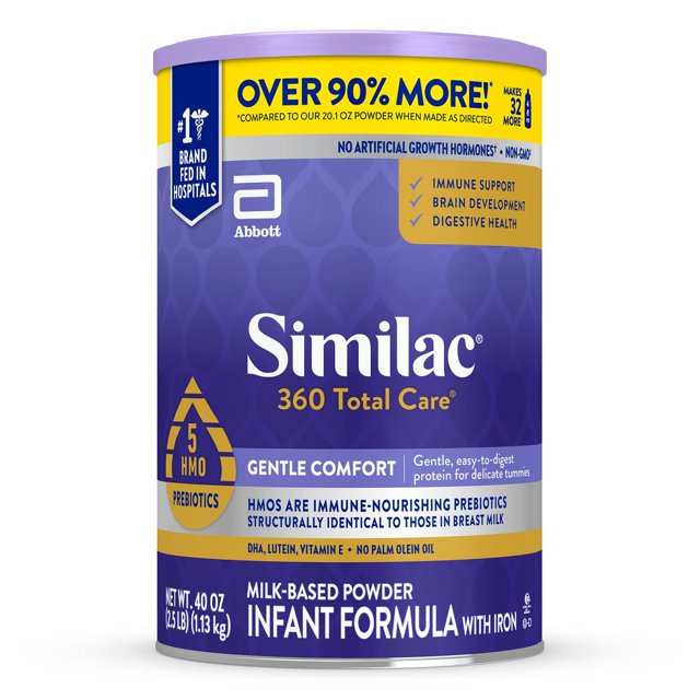Similac 360 Total Care Gentle Comfort Infant Formula, 40 oz.