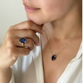 thumbnail image 7 of Lab Created Gemstone Necklace in 14K Yellow Gold, 7 of 7