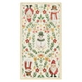 thumbnail image 2 of Frosty Bells Yale Haven Washable Recycled Holiday Area Rug, Assorted Sizes & Designs, 2 of 5