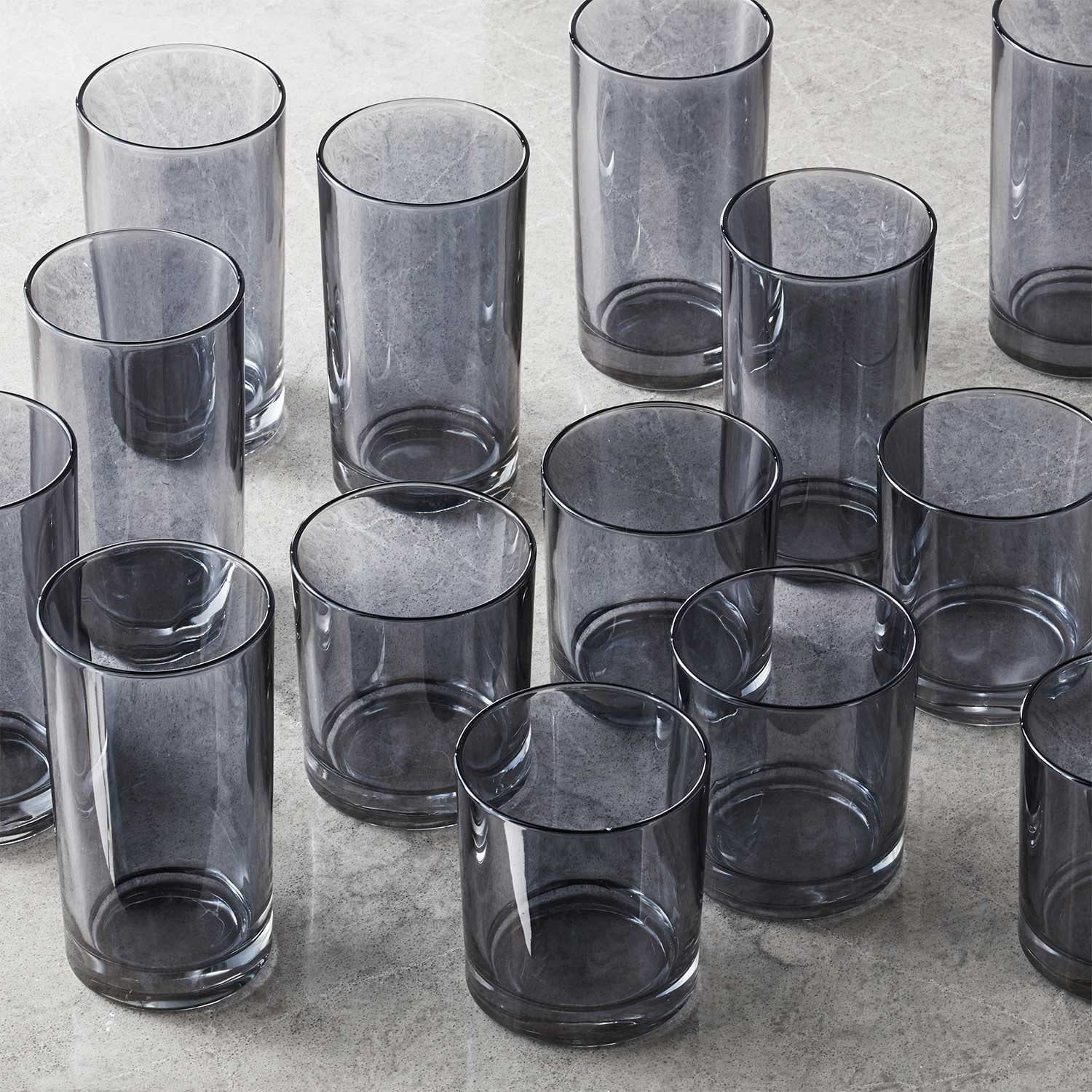 200ml drinking glasses Twisted Drinking Glasses Set of 4 | Dura 200ml Water & Juice Cups main image 0