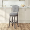 thumbnail image 1 of HH2Home Santa Clara II Wood and Upholstered Swivel Bar Stool or Counter Stool, 1 of 9