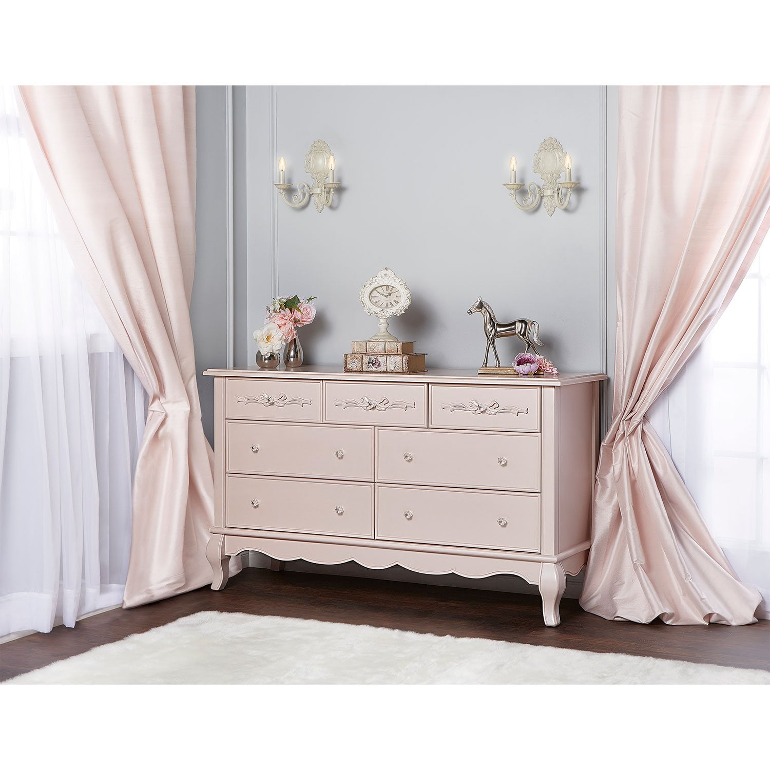 Evolur Aurora 7-Drawer Double Dresser, Choose Color - Samsclub.com