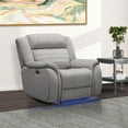 thumbnail image 9 of Tristan 3pc Fabric Power Reclining Set with Heat and Massage, Gray, 9 of 23