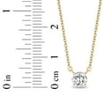 thumbnail image 5 of Round Cut Diamond Solitaire Necklace in 18K Gold, 5 of 5