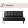 thumbnail image 2 of Felix Faux Leather High Performance Convertible Sofa, 2 of 8