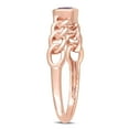 thumbnail image 4 of Emerald Cut African Amethyst Link Ring in 14K Gold, 4 of 8