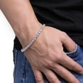 thumbnail image 7 of Men's Gemstone Tennis Bracelet in Sterling Silver, 7 of 8