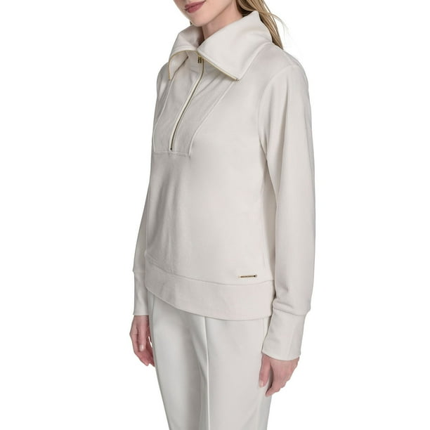 Halston Women's Velour Quarter-Zip Pullover - Samsclub.com